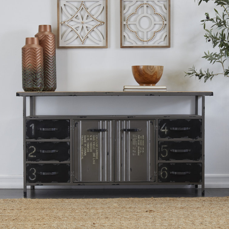 Metal and online wood buffet